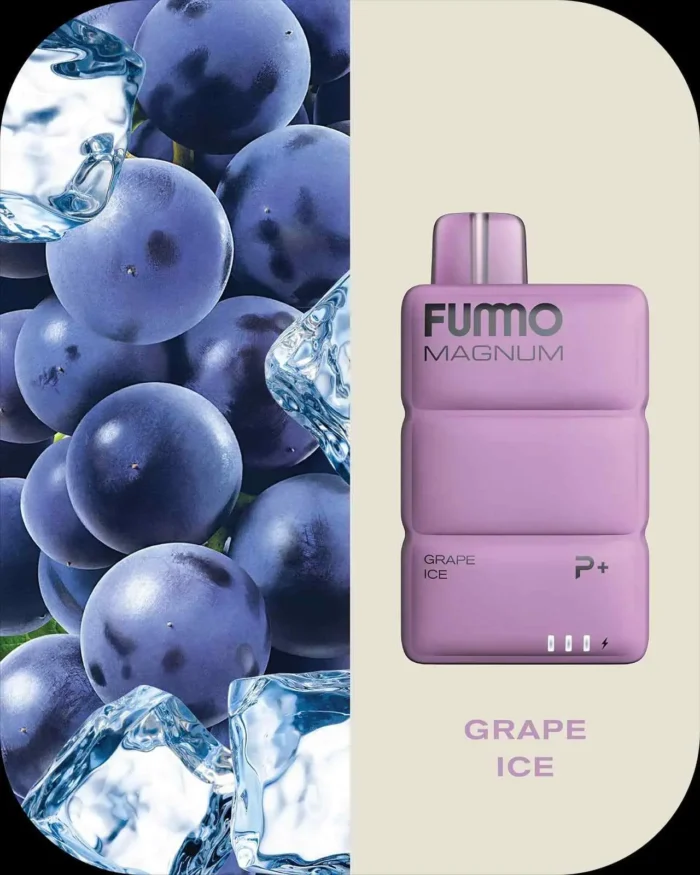 FUMMO Magnum 8000 Puffs IN UAE; GRAPE ICE; VAPE AREA UAE;