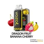 VOZOL Vista 20000 Puffs Disposable Vape; Dragon Fruit Banana Cherry; VAPE AREA UAE;