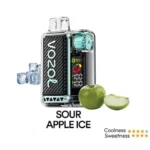 VOZOL Vista 20000 Puffs Disposable Vape; SOUR APPLE ICE; VAPE AREA UAE;